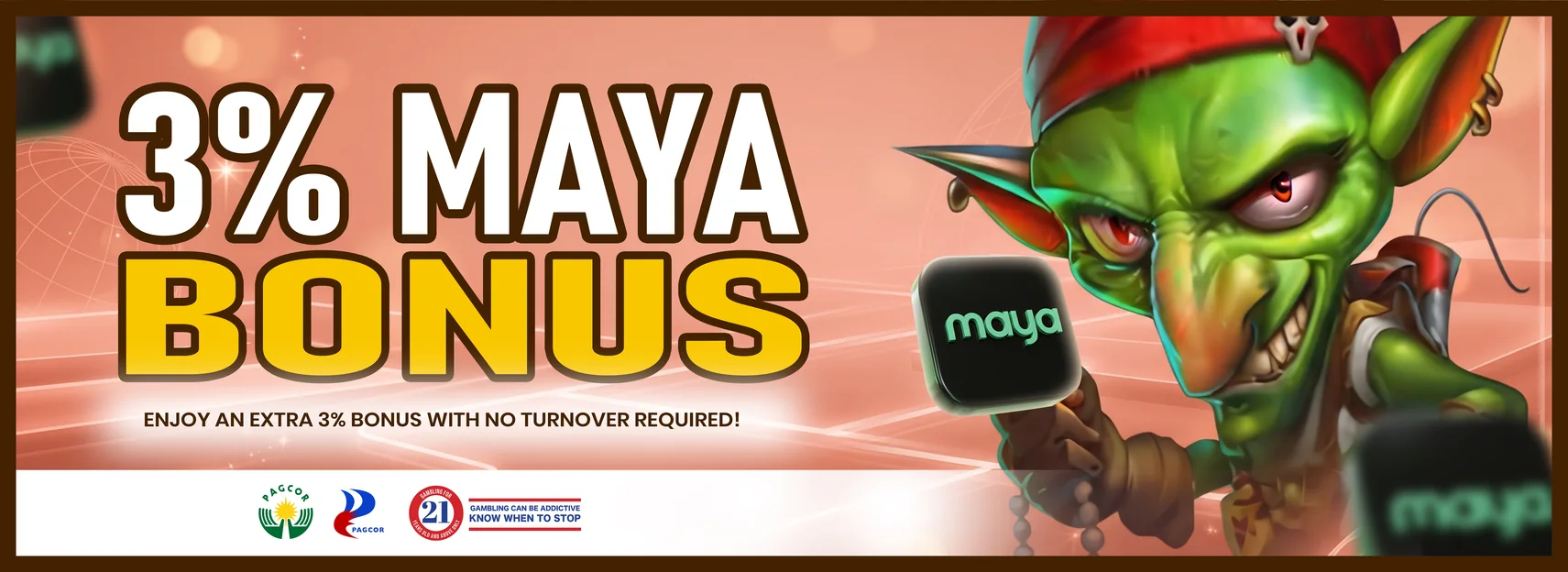 3% back on every Maya deposit